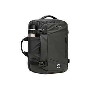 Mochila de cabina impermeable negra Kippi